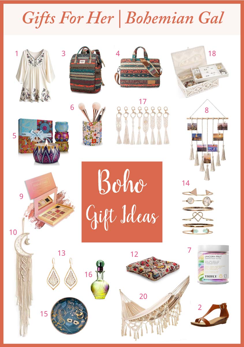 20 Gift Ideas for Your Bohemian Girl - Hippie, Hipster, Boho Gifts for  Women and Girls.